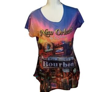 Maxi & Co New OrleansThe Big Easy 100% Polyester Rhinestone T-Shirt Size 3XL